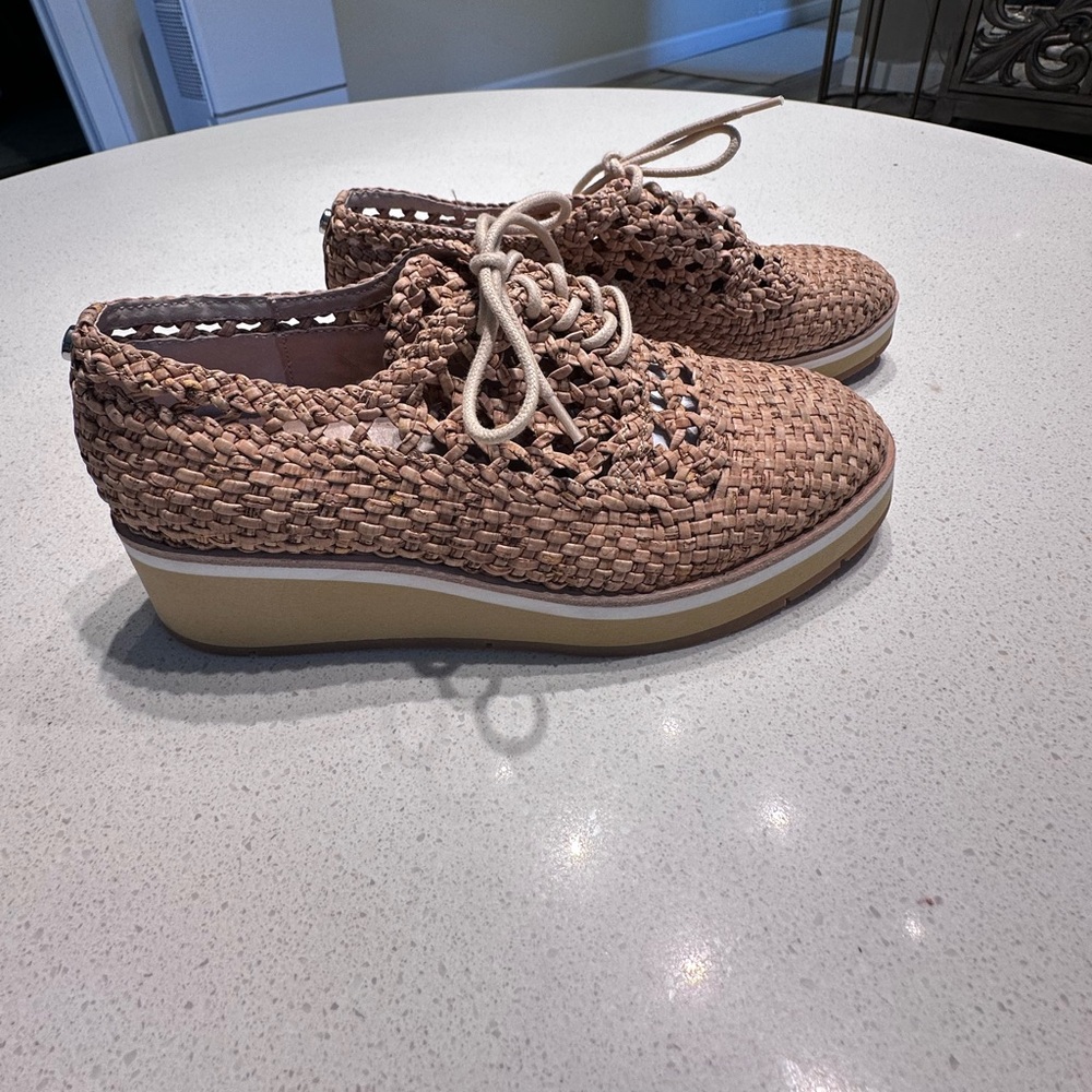Donald Pliner Napoli Natural Woven Women's Platform Sneakers